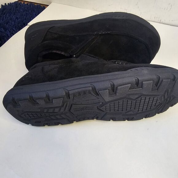 Men Skechers Shoes Relax Fit Black Slipper House Shoe Sz 10  Comfort Casual S102 - Picture 4 of 7
